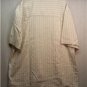 CEZANI Mens Cream S/S Button Front, Camp Shirt, Size: Large, NWT