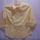 CHADWICK'S~Womens 3/4 Sleeve Yellow Top~Size: Small Petite