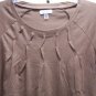 ONGUE CASUALS Womens S/S Brown Top, Size M