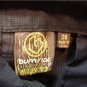 BURNSIDE VINTAGE Mens Size 24 Black Striped Shorts, New Item