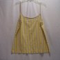 OLD NAVY Womens X-L Yellow/Tan Spaghetti Strap Top, NWT
