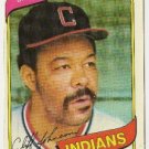 CLIFF JOHNSON "Cleveland Indians" 1980 #612 Topps Baseball Card