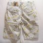 OLD NAVY~Mens Gray With Surf Designs 100% Cotton Khaki Shorts~SZ 28~NWT