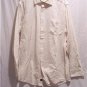 CEZANI Men's Cream L/S Dress Shirt, SZ M, NWOT