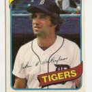 JOHNNY WOCKENFUSS "Detroit Tigers"1980 #338 Topps Baseball Card