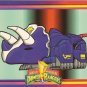MIGHTY MORPHIN Power Rangers Card #65 Triceratops Dinoz