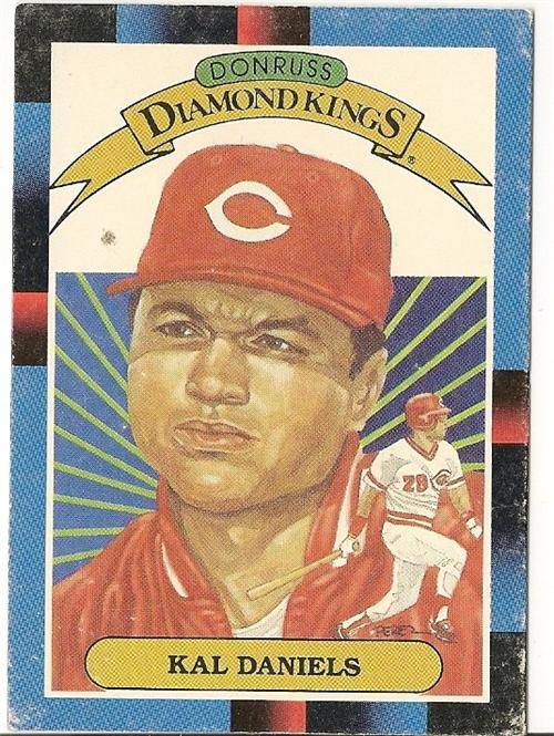 KAL DANIELS Cincinnati Reds 1987 14 Donruss Baseball Card