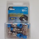 Ideal 89-035 Compression F-Connectors RG-6 10 Pieces