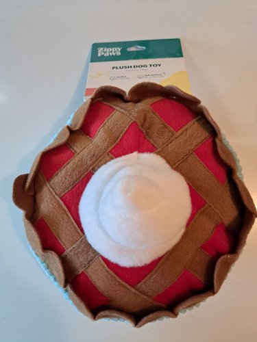 Zippy Paws ZP968 Cherry Pie Plush Dog Toy New Item
