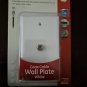 73239 Video Cable Wall Plate White (23239, 835-C5256-00w)
