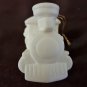 White Train Engine Christmas Ornament 3-1/4"x2-1/2"x1-3/4"
