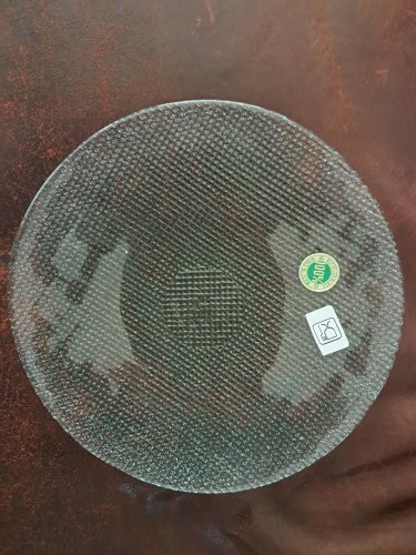 SATURN-ARTOS Small Grid Plate Made In Spain Of 100% Recycled Glass New Item