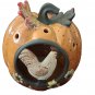 Lighted Pumpkin W/ Turkey Inlay 8"x8" New