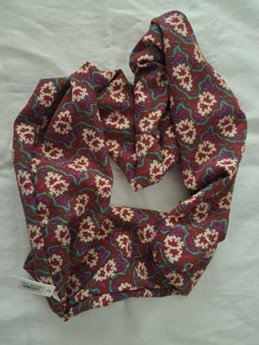 AMANDA BLU 80560 Big Scrunchie Turquoise/Pink Arabesque NI