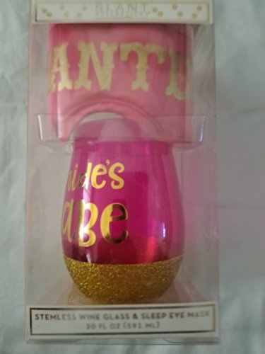 SLANT COLLECTION Stemless Wine Glass & Sleep Eye Mask NI