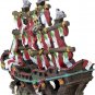 Penn-Plax Striped Sail Shipwreck Aquarium Decoration Ornament Colorful Red and White Design