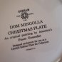 Vintage 1976 Christmas Gorham China Dom Mingolla Collector Plate