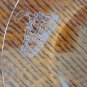 Salad/dessert glass Plates W/ 3 Steam Train Professionally Etched Into Glass