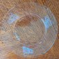 Salad/dessert glass Plates W/ 3 Steam Train Professionally Etched Into Glass