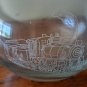 Glass Pitcher W/ Steam Train Professionlly Etched Into Glass