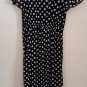 Motherhood Maternity Dress Small Summer Polka-dot Allover Print Black