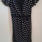 Motherhood Maternity Dress Small Summer Polka-dot Allover Print Black