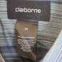 CLAIBORNE Women's Long Sleeve Striped Size M Shirt Pre-Owned Like New