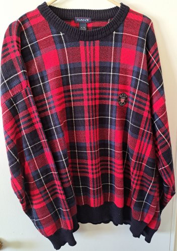 GANT GOLF Men's XL Multicolored Long Sleeve Pull-Over Sweater Pre-Owned (Like New)