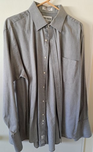 SMITH-FORESTER Men's Grey Cuff Linked Dress Shirt 17 x 34/35 Pre-Owned (Like New)