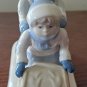 Boy And Girl On Sled - No Box Paul Sebastian Figurines by PAUL SEBASTIAN