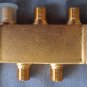 RCA High-Performance Gold Plated 4-Way Digital Splitter 5MHz - 1.0GHz DT4SP