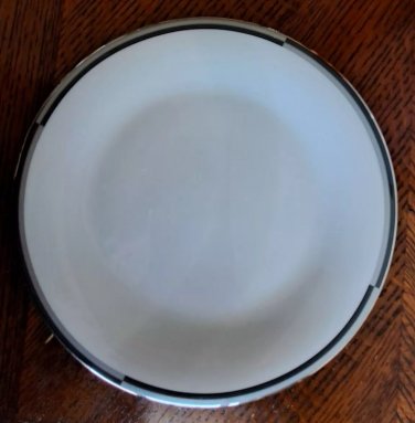 Mikasa Connections Black / Platinum One Salad Plate