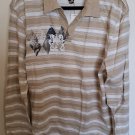 BFL JEANS Men's 100% Cotton Striped Polo Shirt Long Sleeve NWT BFL JEANS Men's 100% Cotton Striped Polo Shirt Long Sleeve NWT