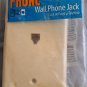 Leviton 633-C0249-1 Standard Telephone Wall Jack, Light Almond