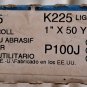 Norton K225 Metalite Abrasive Roll, Cloth Backing, Aluminum Oxide, 1" Width x 20