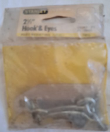 Vintage Stanley Hooks V8440-2 1/2" rust resisting