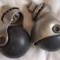 Set 2 Noelting Faultless 2&acirc;�� Chrome & Black Baron Ball Casters Roller Wheels