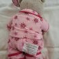 2007 Starbucks Coffee Plush Bearista Teddy Bear 69th Edition Pink Pajamas