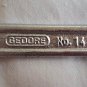 Vintage Gedore No 14 Combination Wrench 5/8" 12PT. India 7" Long