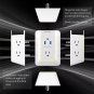 Bell+Howell Wall Power 7908 Surge Protector & Device Holder, 5 Outlets 2 USB Ports