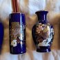 6 PC Set Decorative Oriental Vases W/ Chop Stix