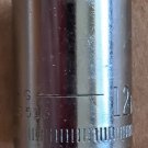 Vintage Craftsman 12MM, 6 Point 1/4" Drive Shallow Socket (G-43513) USA