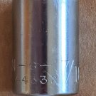Vintage Craftsman 7/16" SAE, 12 Point 3/8" Drive Shallow Socket (G-44332) USA