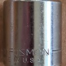 Vintage Craftsman 3/4" SAE, 6 Point 3/8" Drive Shallow Socket (G-43007) USA