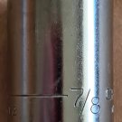 Vintage Craftsman 7/8" SAE, 12 Point 1/2" Drive Shallow Socket (G-47512) USA