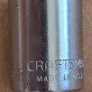 Vintage Craftsman 1/2" SAE 12 Point 1/4" Drive Shallow Socket (G-43607)