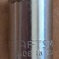 Vintage Craftsman 1/2" SAE, 12 Point 3/8" Drive Shallow Socket (G 44333) USA