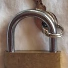 Vintage Brass Padlock 1-5/8"x1-1/4"x1/4" w/ 2 Keys