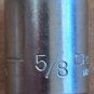 Vintage CRAFTSMAN 5/8" SAE, 3/8-Inch Drive, 12-Point Shallow Socket (V44335)USA