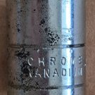 Vintage CHROME VANADIUM 15MM, 3/8-Inch Drive, 6-Point Shallow Socket